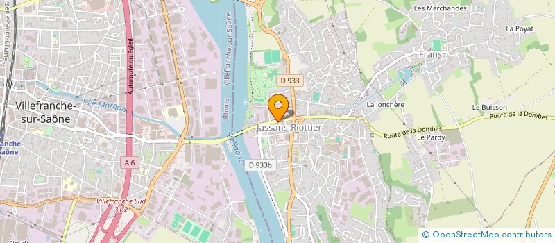 localisation de l'entreprise LA FORGE  JASSANS-RIOTTIER