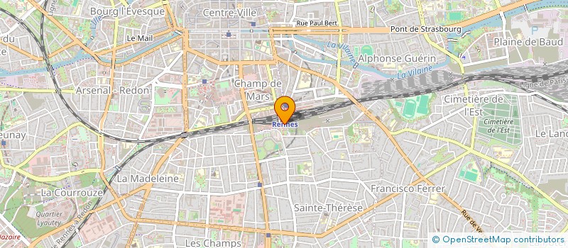 localisation de l'entreprise LA FORGE  RENNES
