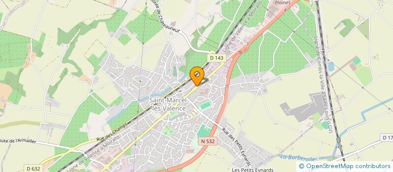 localisation de l'entreprise LA FORGE  SAINT-MARCEL-LES-VALENCE