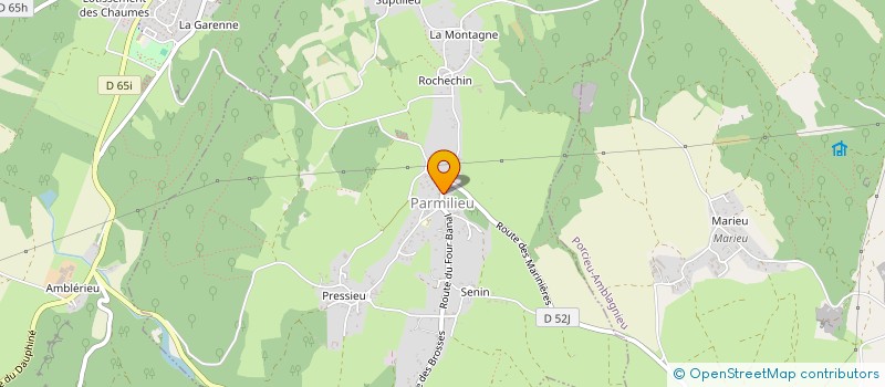 localisation de l'entreprise LA FORGE  PARMILIEU