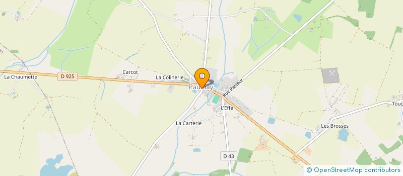 localisation de l'entreprise LA FORGE à PAULNAY