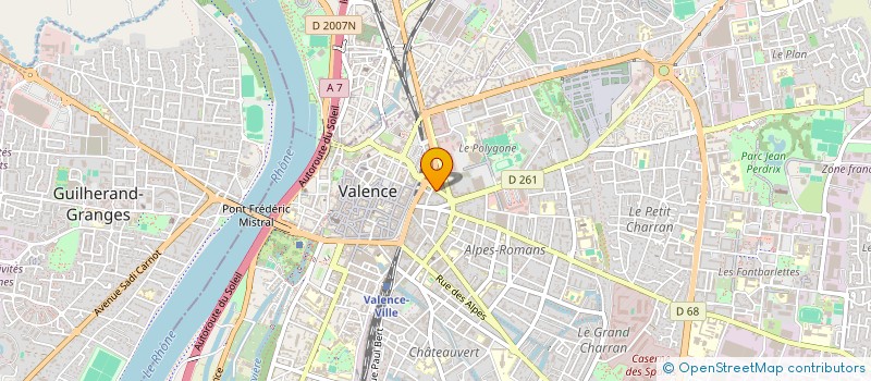localisation de l'entreprise LA FORGE COLLECTIVE à VALENCE