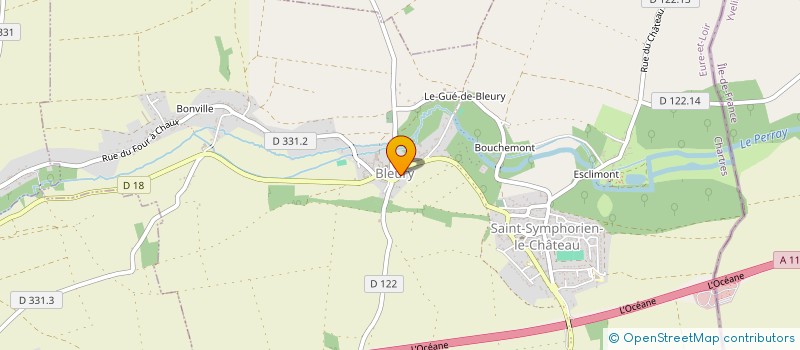 localisation de l'entreprise LA FORGE DE BLEURY à AUNEAU-BLEURY-SAINT-SYMPHORIEN