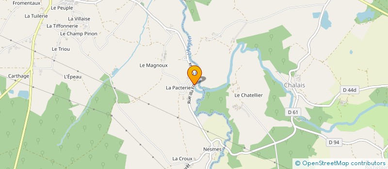 localisation de l'entreprise LA FORGE DE LA GASTEVINE à BELABRE