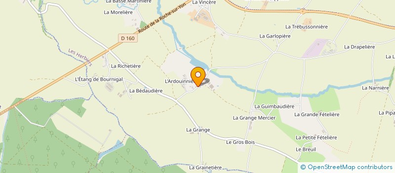 localisation de l'entreprise LA FORGE DE LA TOURNERIE à LES HERBIERS