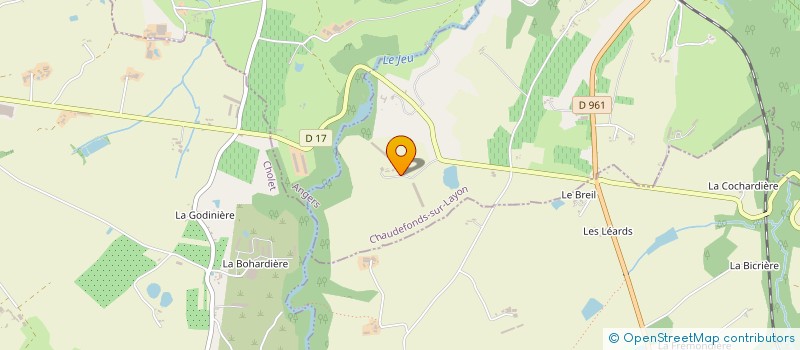 localisation de l'entreprise LA FORGE DE PETER à CHAUDEFONDS-SUR-LAYON