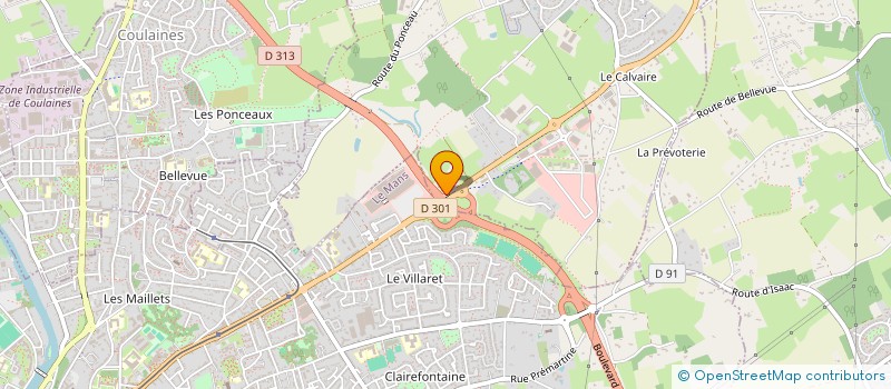 localisation de l'entreprise LA FORGE DE SARGE  SARGE-LES-LE-MANS