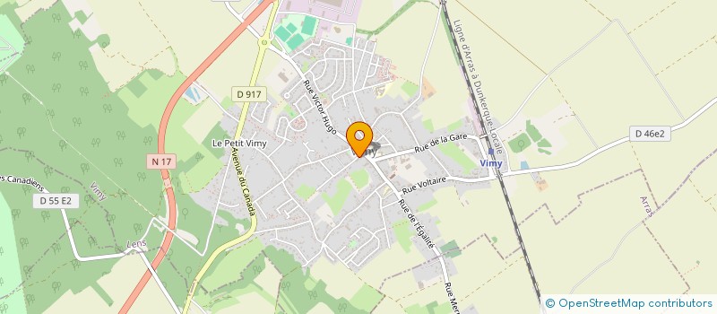 localisation de l'entreprise LA FORGE DE VIMY à VIMY