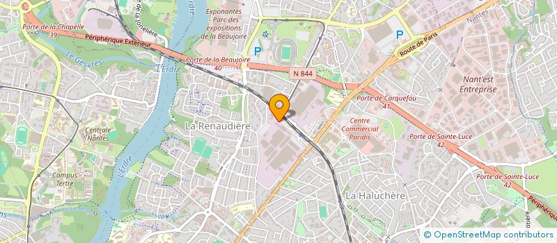 localisation de l'entreprise LA FORGE DES BATIGNOLLES à NANTES