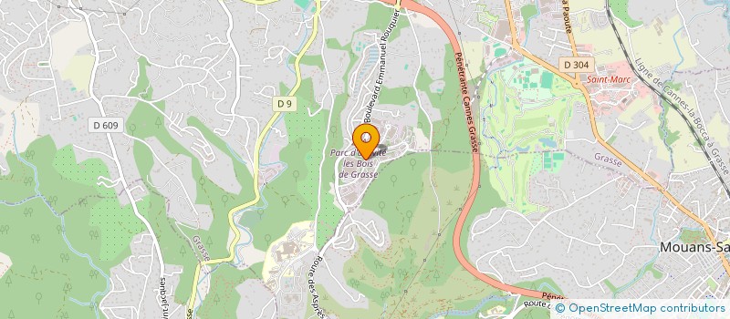 localisation de l'entreprise LA FORGE DES BOIS à GRASSE