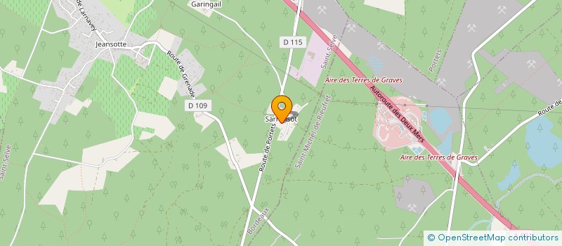 localisation de l'entreprise LA FORGE DES GRAVES  SAINT-SELVE