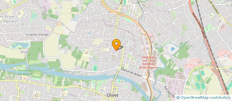 localisation de l'entreprise LA FORGE DU RUISSEAU à OLIVET