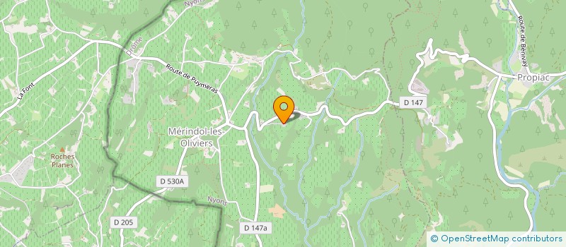 localisation de l'entreprise LA FORGE DU VENTOUX  MERINDOL-LES-OLIVIERS