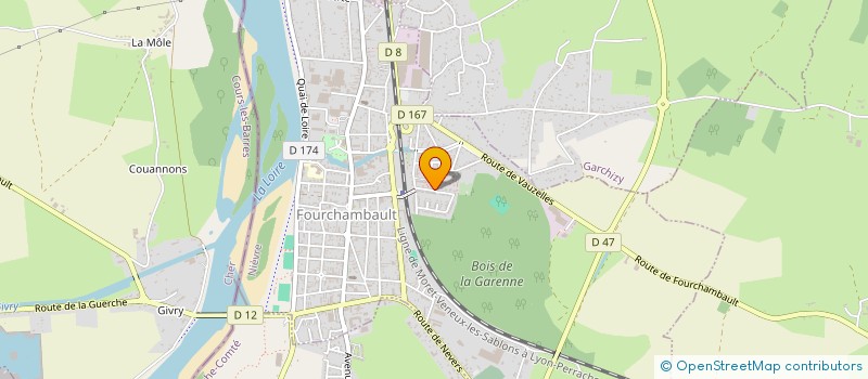 localisation de l'entreprise LA FORGE - ECOLE DE CATCH NIVERNAISE  FOURCHAMBAULT