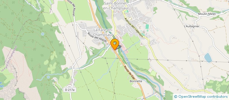 localisation de l'entreprise LA FORGE FARASSONE  LA FARE-EN-CHAMPSAUR