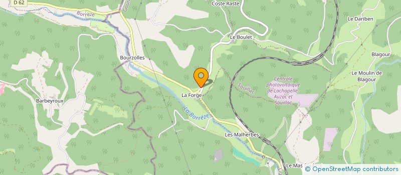 localisation de l'entreprise LA FORGE GOURMANDE à LACHAPELLE-AUZAC