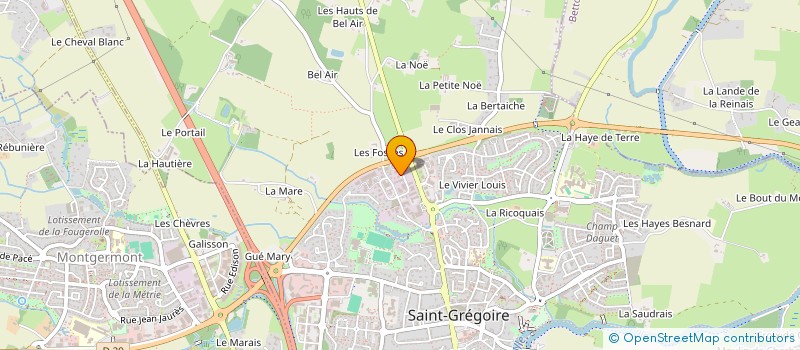 localisation de l'entreprise LA FORGE INVEST  SAINT-GREGOIRE