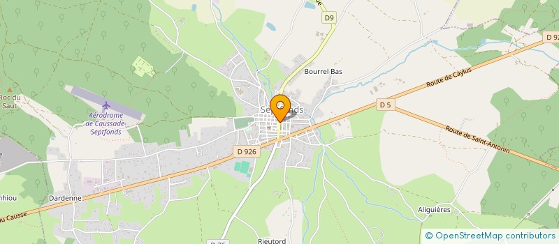 localisation de l'entreprise LA FORGE LUDIQUE  SEPTFONDS