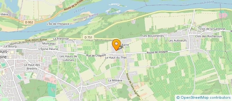 localisation de l'entreprise LA FORGE MARGUERITE  MONTLOUIS-SUR-LOIRE
