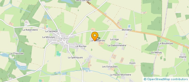 localisation de l'entreprise LA FORGE PINOISE  LE PIN