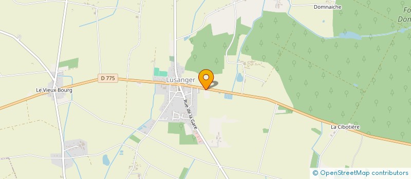 localisation de l'entreprise LA FORGE VIVE à LUSANGER