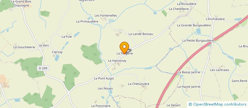 localisation de l'entreprise LA FORGERIE à BEAUPREAU-EN-MAUGES