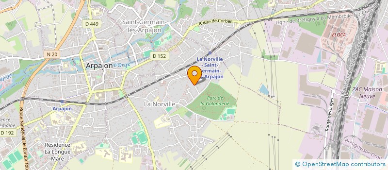 localisation de l'entreprise LA FORMATION FACILE à ARPAJON