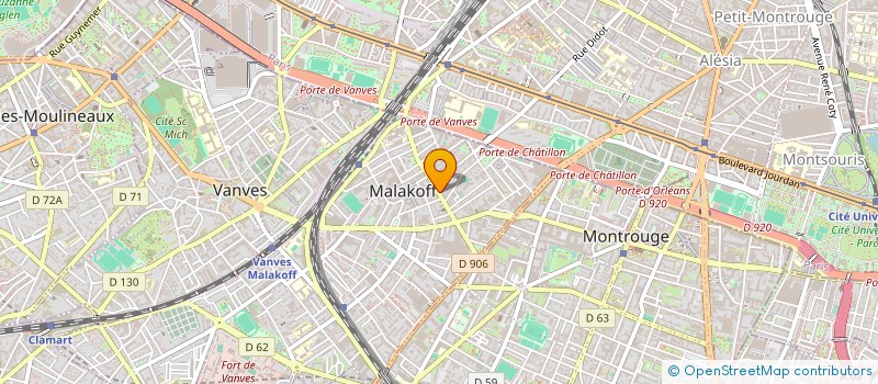 localisation de l'entreprise LA FORME POUR TOUS à MALAKOFF
