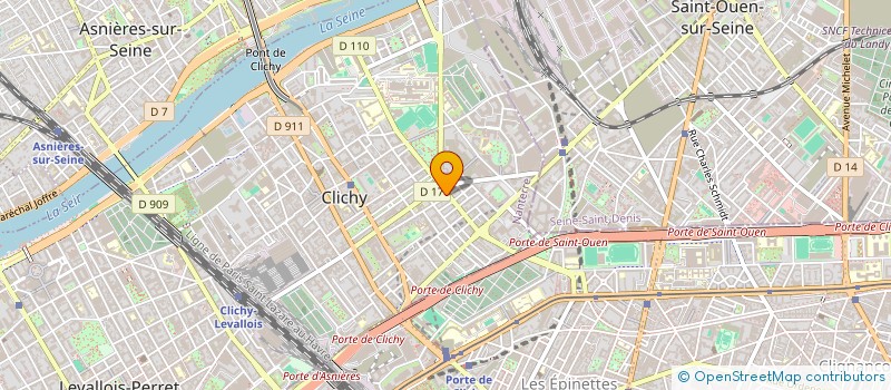localisation de l'entreprise LA FORMULE à CLICHY