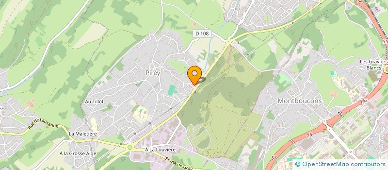 localisation de l'entreprise LA FORMULE BESANCON SAINT FERJEUX à PIREY