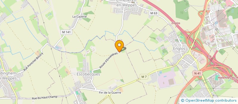 localisation de l'entreprise LA FORTERIE ANDRE LAMBLIN à ESCOBECQUES