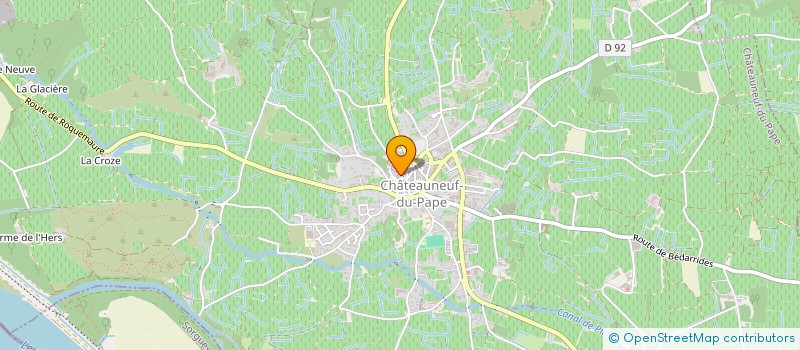 localisation de l'entreprise LA FORTIASSE  CHATEAUNEUF-DU-PAPE