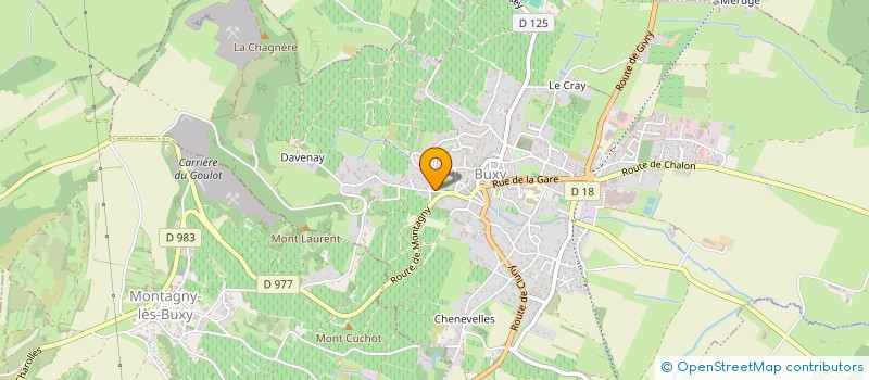 localisation de l'entreprise LA FORTICHE  BUXY