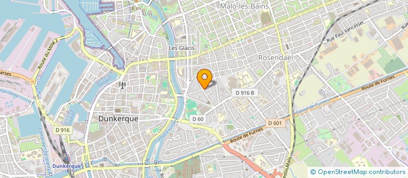 localisation de l'entreprise LA FORTUNE à DUNKERQUE