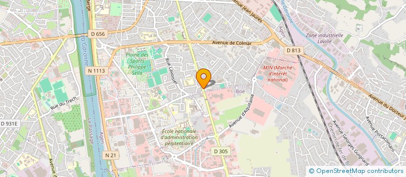 localisation de l'entreprise LA FOSCA  AGEN