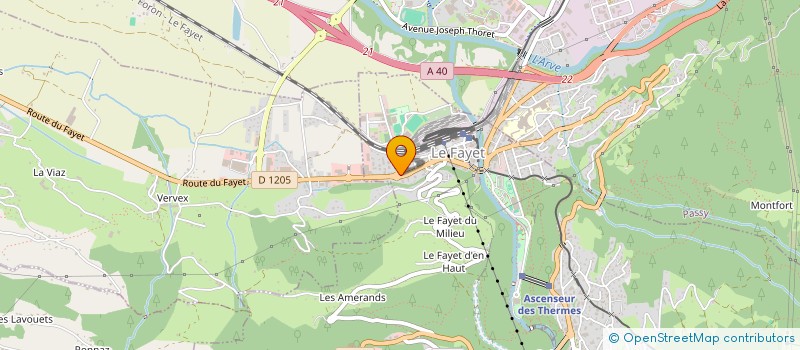 localisation de l'entreprise LA FOSSEREE  SAINT-GERVAIS-LES-BAINS