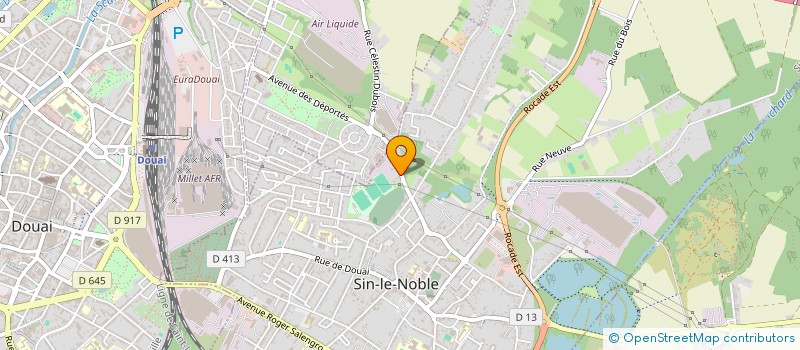 localisation de l'entreprise LA FOUCHE  SIN-LE-NOBLE