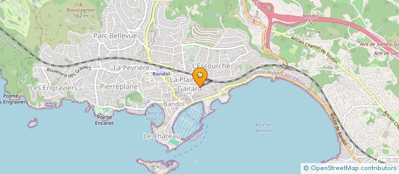 localisation de l'entreprise LA FOUDRE  BANDOL