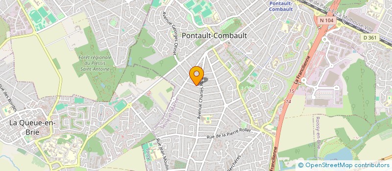 localisation de l'entreprise LA FOUFOUCHE à PONTAULT-COMBAULT