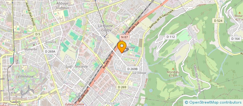 localisation de l'entreprise LA FOUGASSE à SAINT-MARTIN-D'HERES