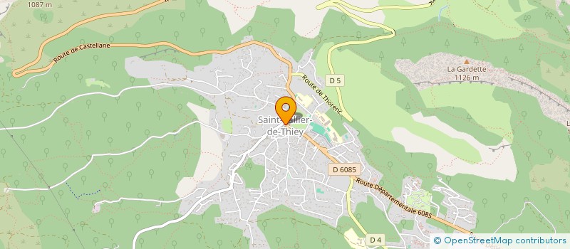 localisation de l'entreprise LA FOUGASSETTE à SAINT-VALLIER-DE-THIEY