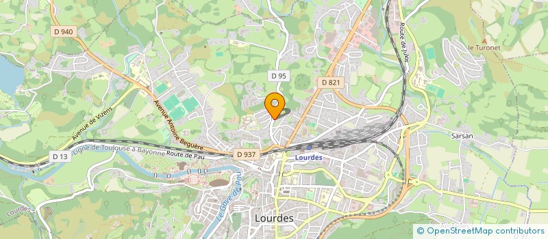 localisation de l'entreprise LA FOUGERAIE  LOURDES
