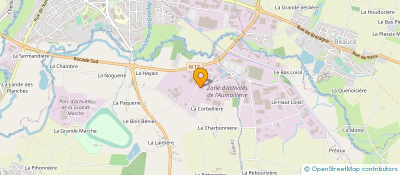 localisation de l'entreprise LA FOUGERAISE DU TABLIER à LECOUSSE