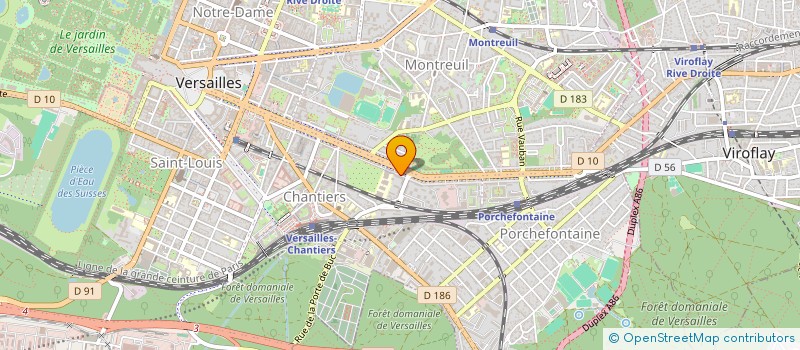 localisation de l'entreprise LA FOUGERE NOURRICIERE à VERSAILLES