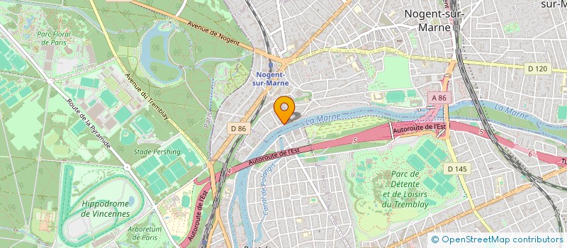 localisation de l'entreprise LA FOUINE  NOGENT-SUR-MARNE