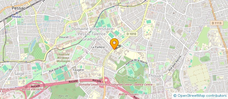 localisation de l'entreprise LA FOUINE  TALENCE