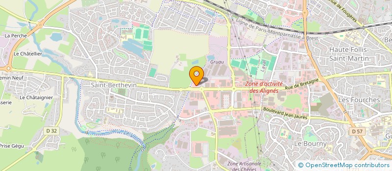 localisation de l'entreprise LA FOUINE  SAINT-BERTHEVIN