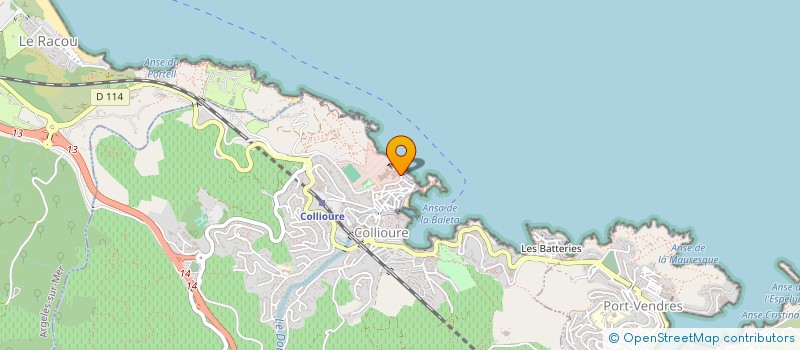 localisation de l'entreprise LA FOUKETTE  COLLIOURE