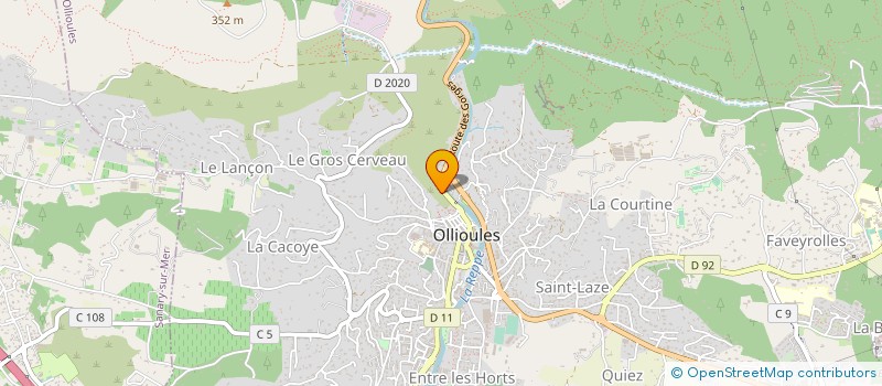 localisation de l'entreprise LA FOULEE OLLIOULAISE à OLLIOULES