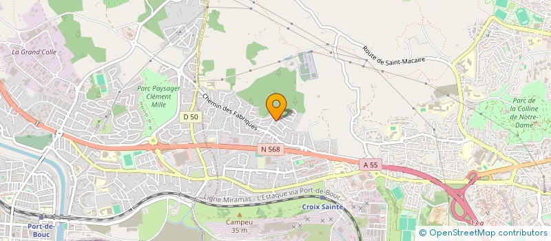 localisation de l'entreprise LA FOULEE PORT DE BOUCAINE  PORT-DE-BOUC